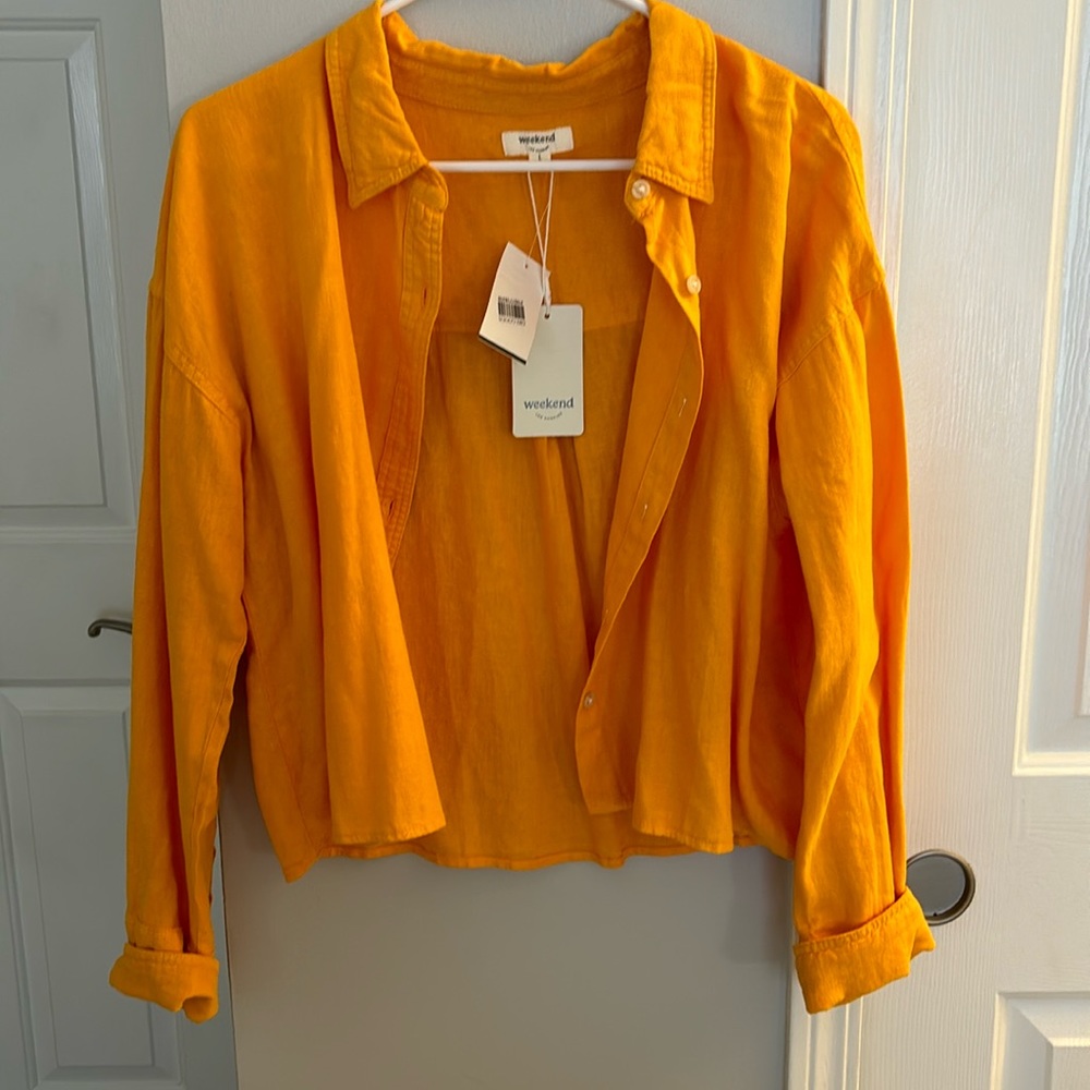 dry goods cropped button up